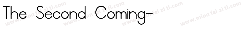 The Second Coming字体转换